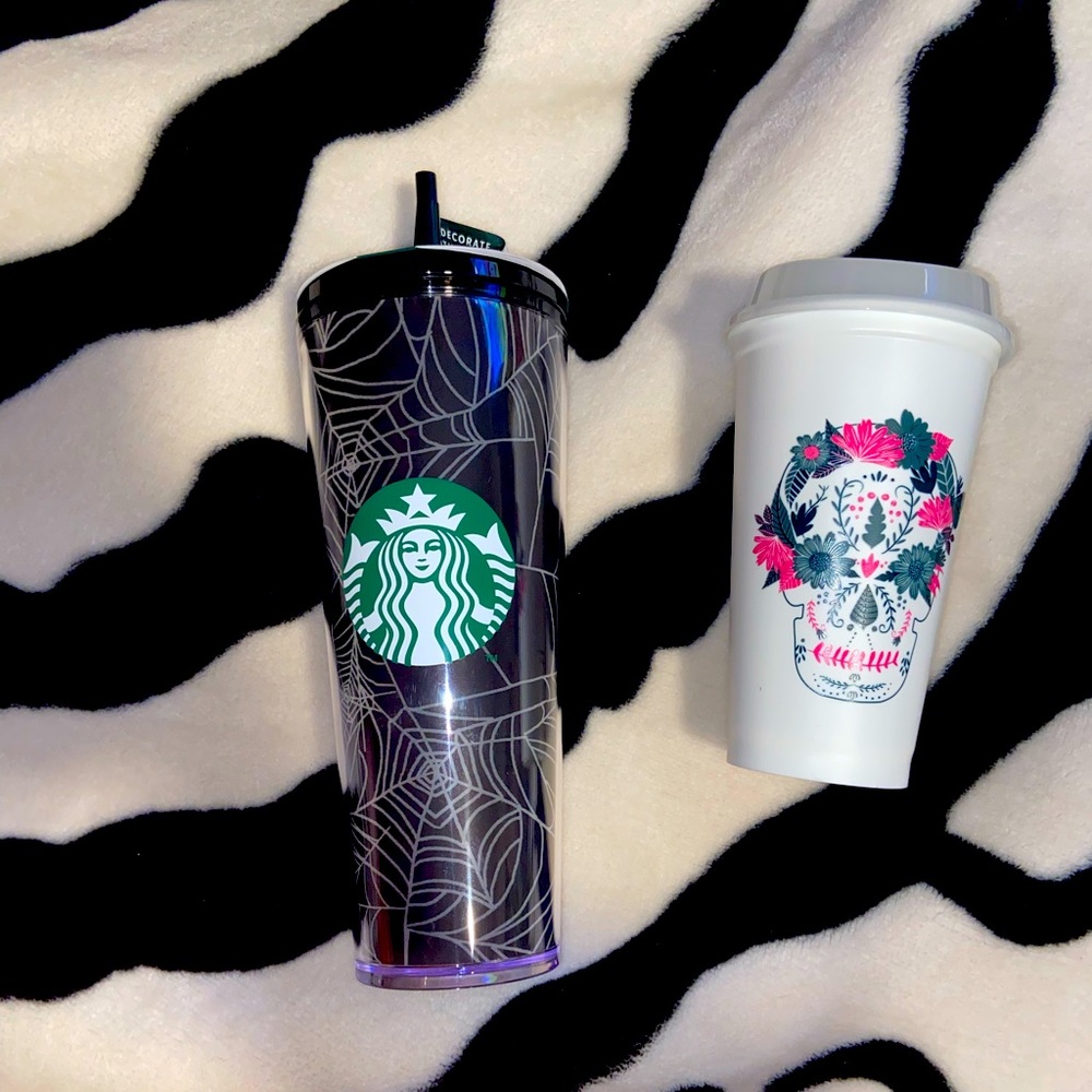 Starbucks 2021 Halloween Glow Spiderweb & Color change🕸 Mexico cups